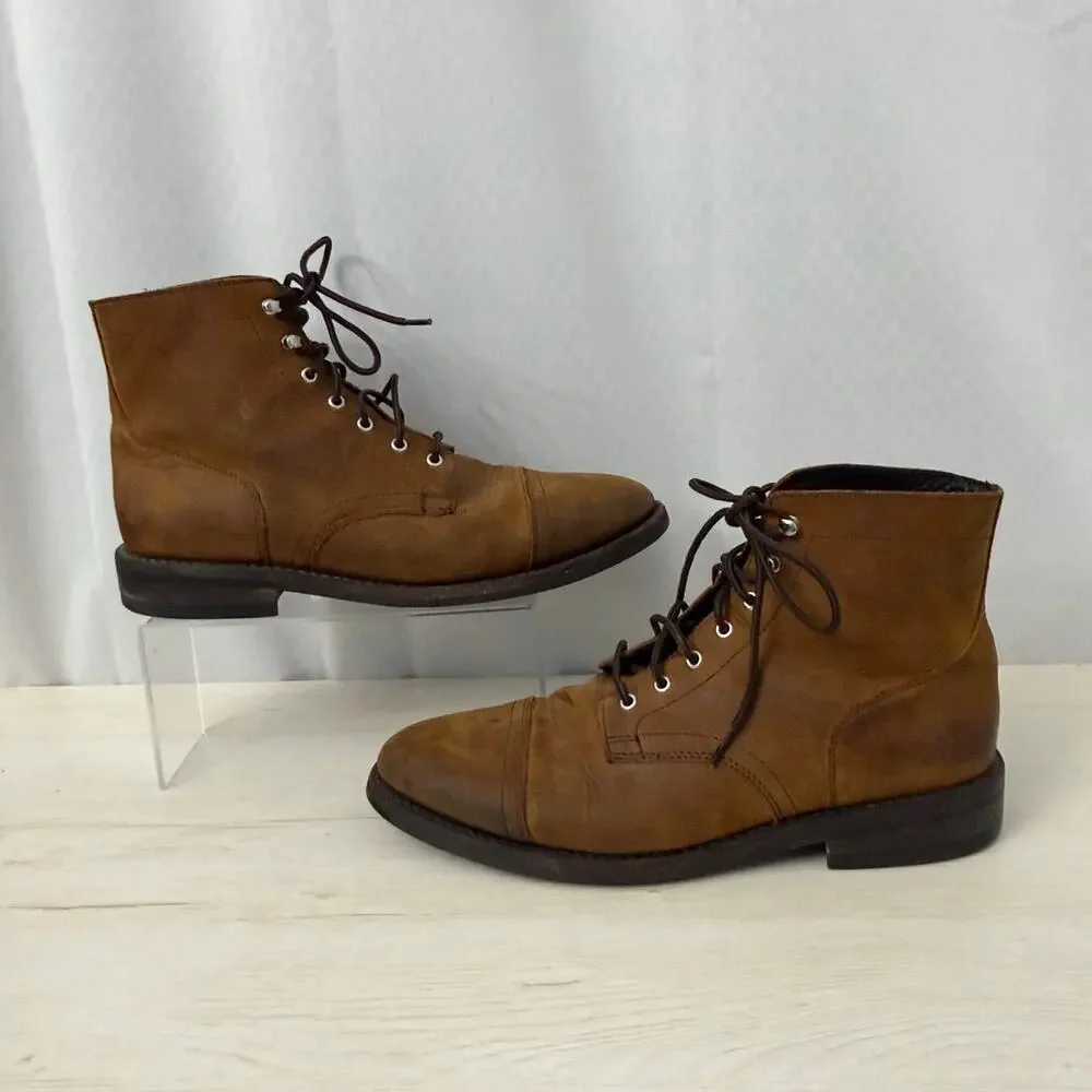 Thursday Boot Company Captain Boots Men's 11.5 Brown Leather Lace Up